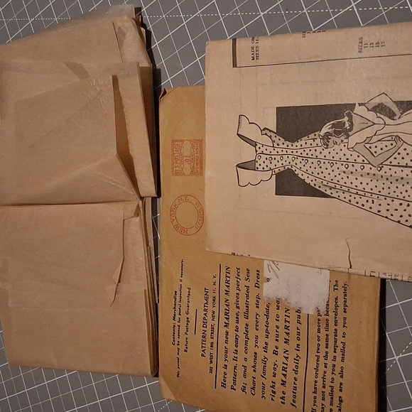 RARE Vintage 1940's Marian Martin Dress Pattern 9293 - Picture 6 of 6